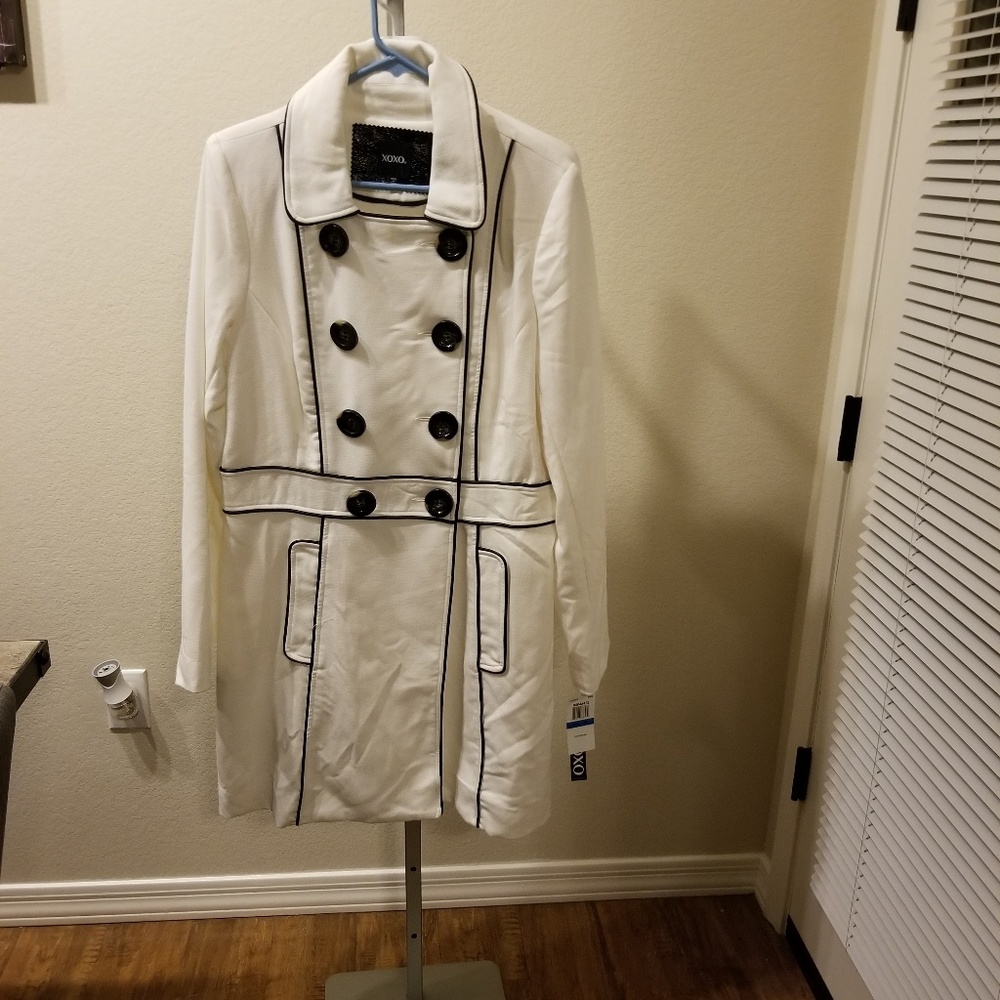 New Two Tone Double Breast Peat Coat